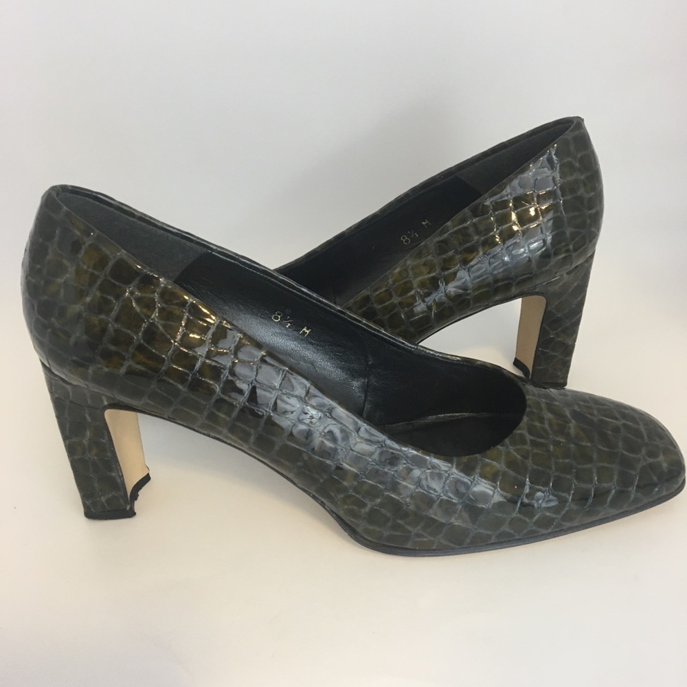 Etienne Aigner Heels Alligator Leather